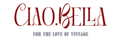 Logo with 'CIAO BELLA' text on a white background

